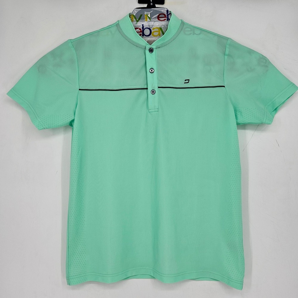 Druids Shirt Mens Large Green Mint Golf Performance‎ Short Sleeve